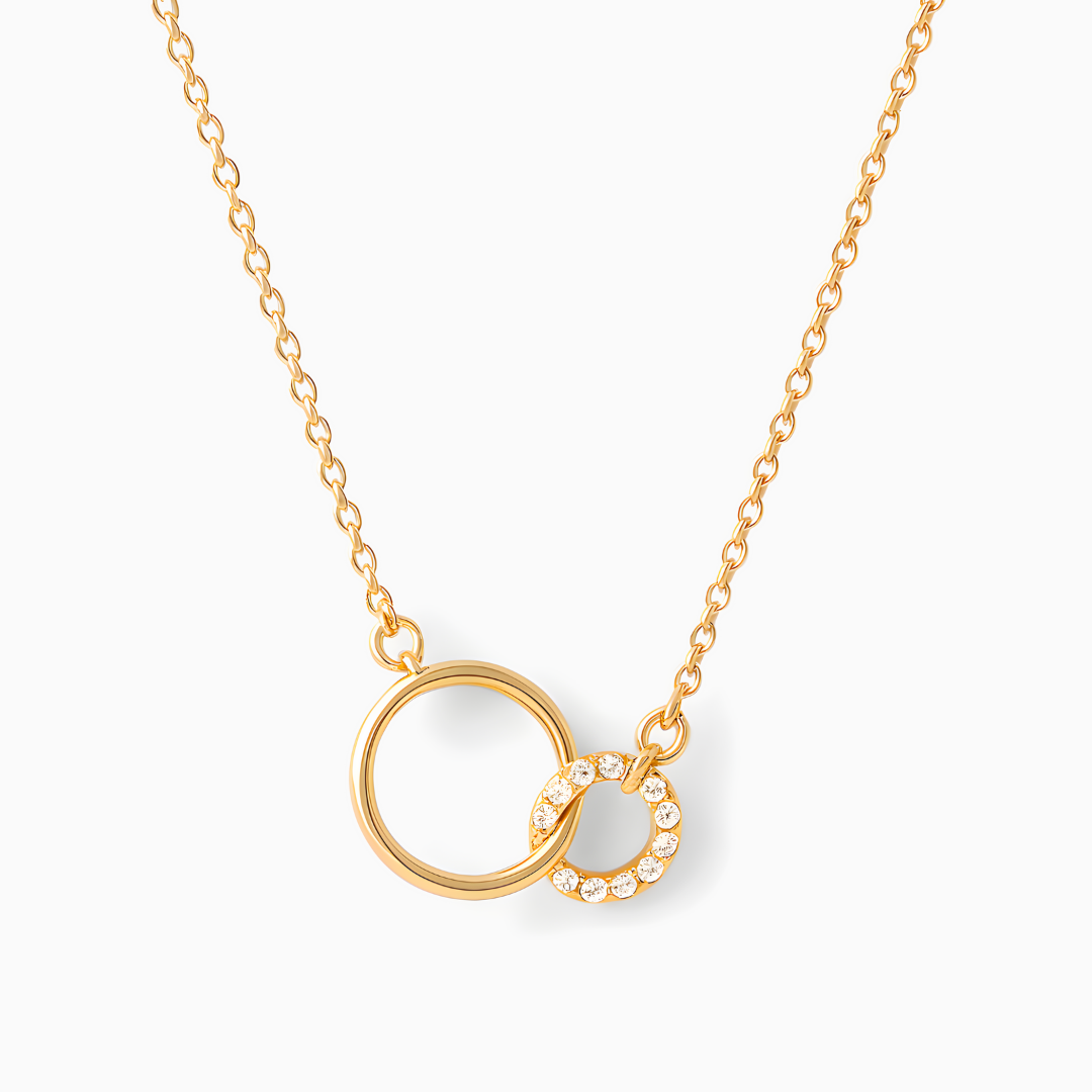 Linked Hearts Necklace - Mother & Daughter