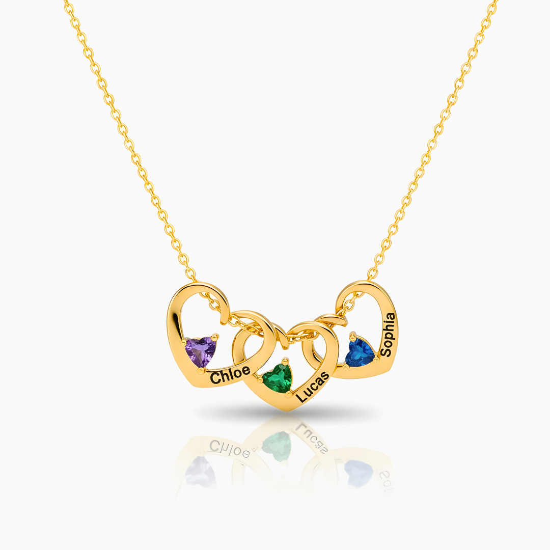 Interlocking Hearts Necklace – To My Mom