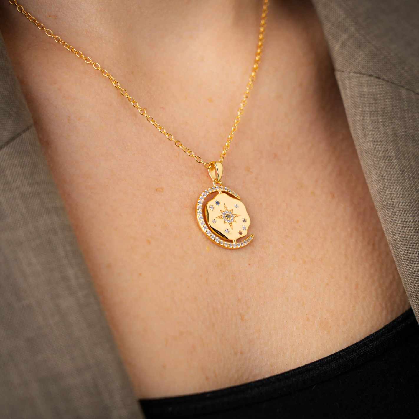 My Sun, Moon, and Stars Necklace