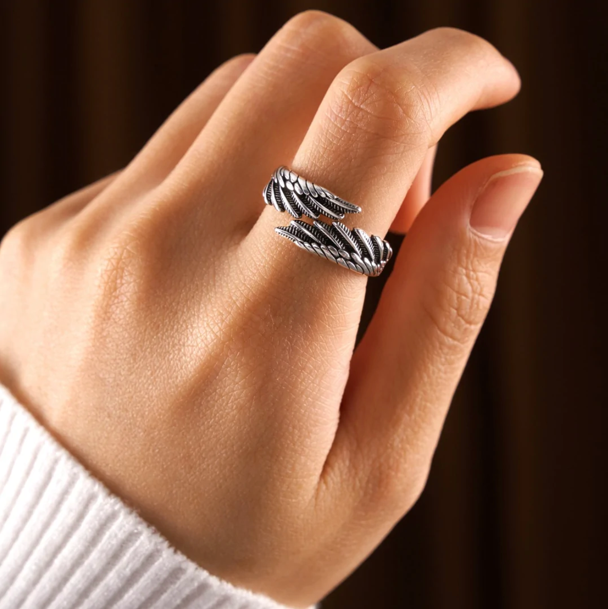 Adjustable Angel Ring - To My Mother