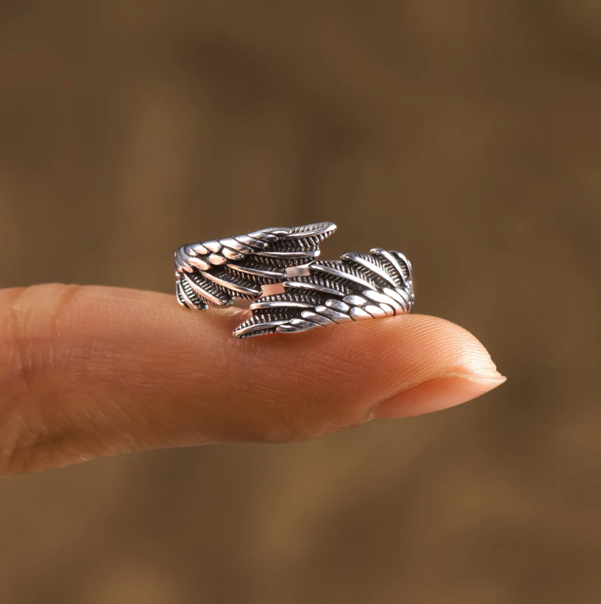 Angel Wing Ring – Customizable with Name