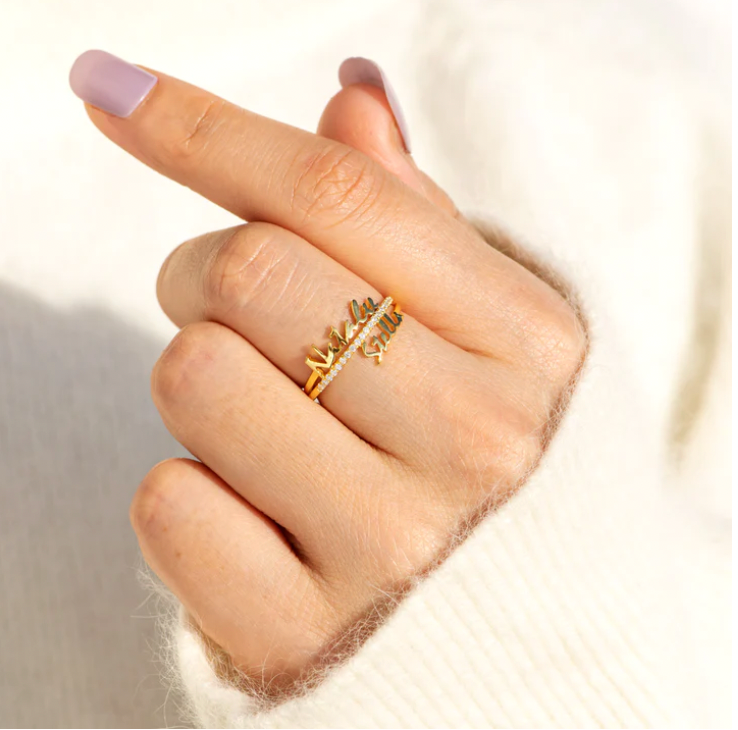 Eternal Promise Ring - Personalized with names