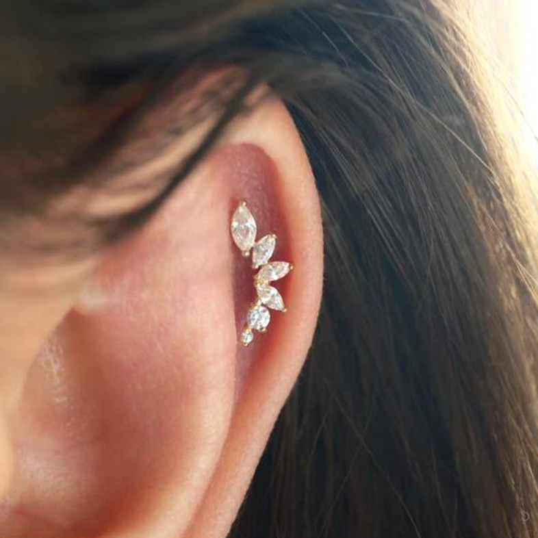 Pendientes Diamond Flowers