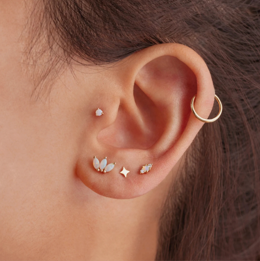White Pearl Earrings