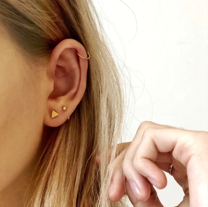 Little Huggie Hoop Earrings