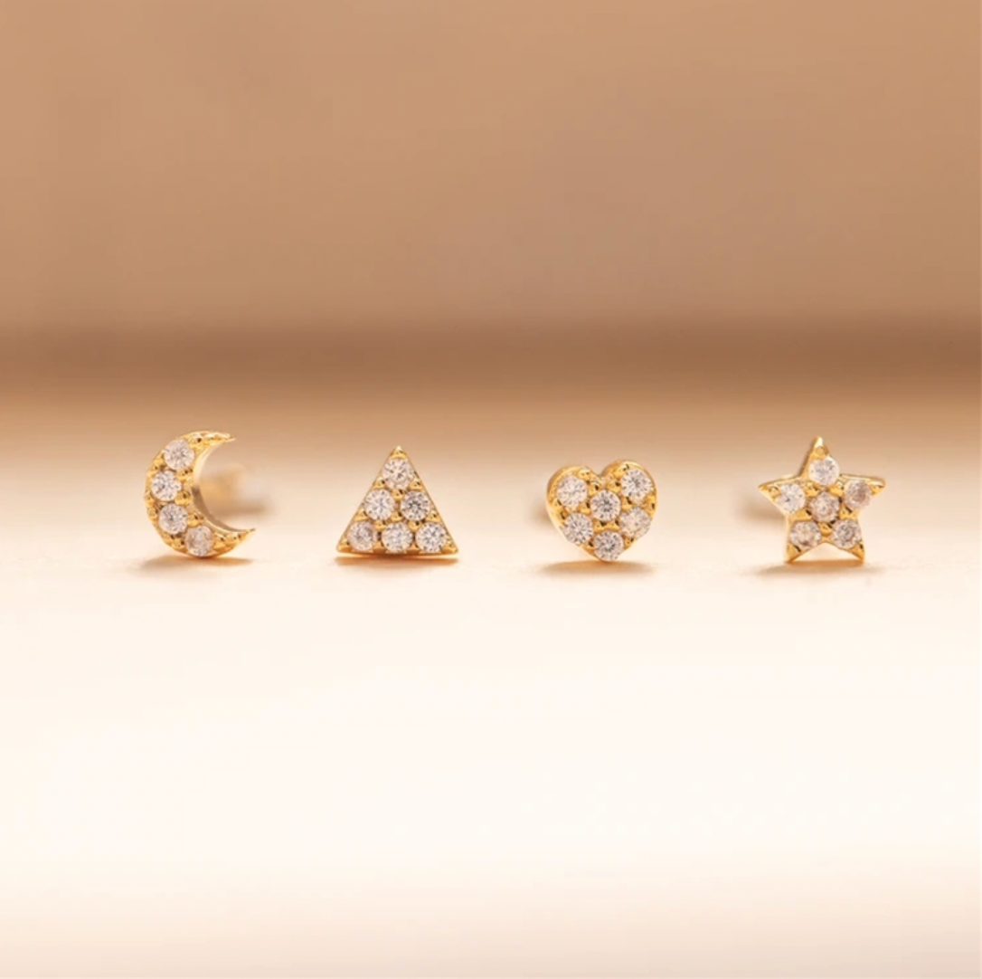 Geometric Earrings Set