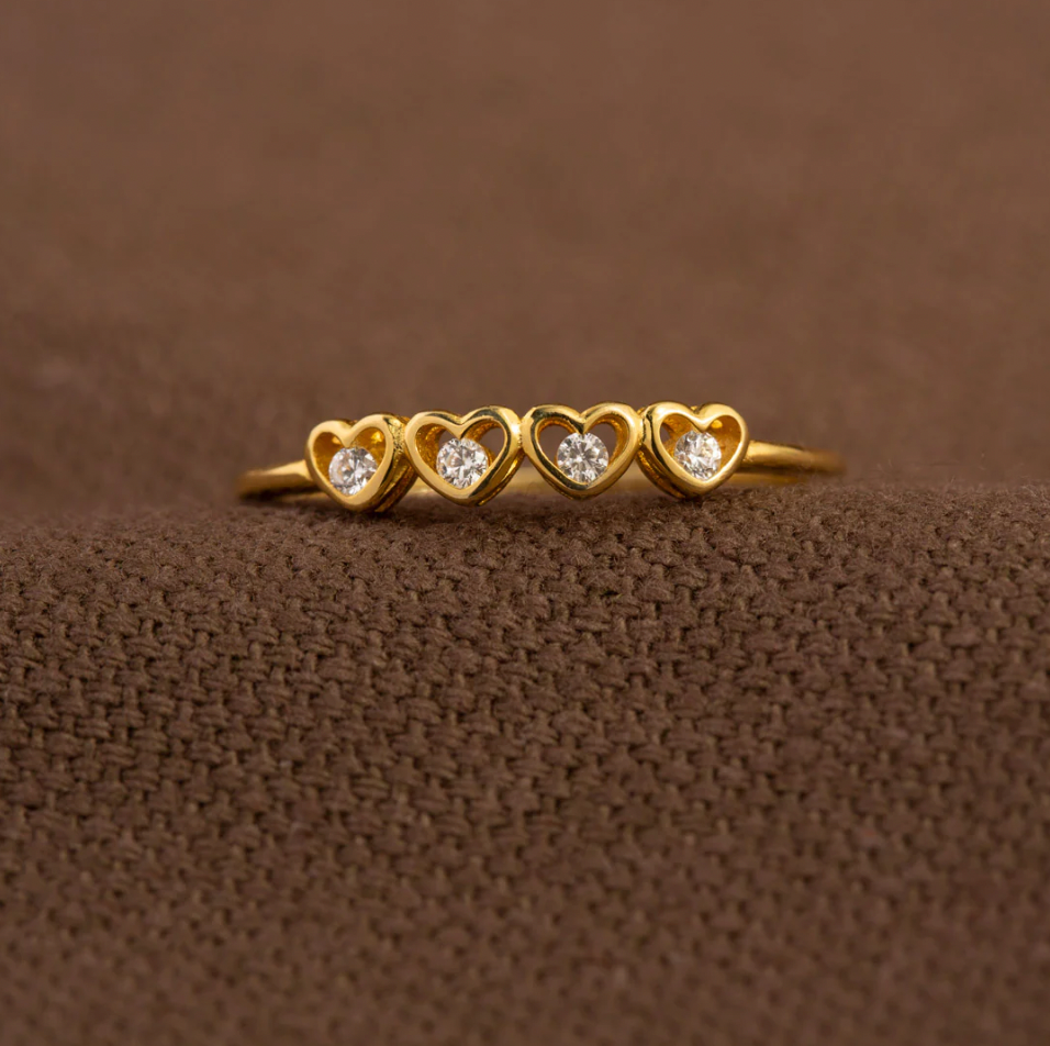 Heart-to-Heart Ring – Mother & Daughter