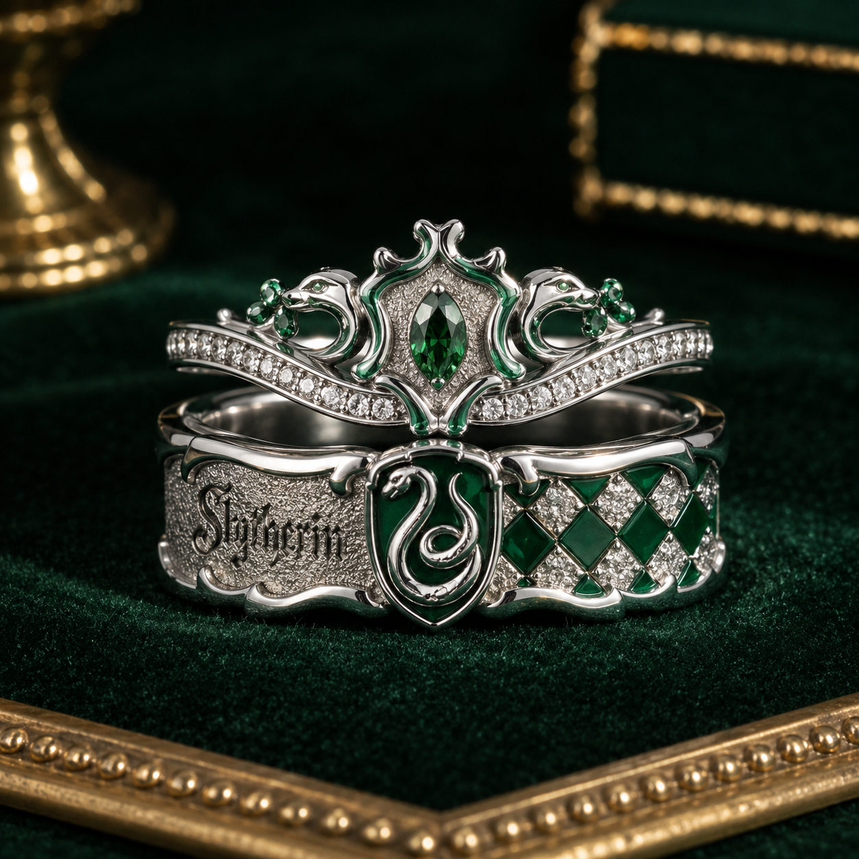 Set de Anillos del Emblema tu Casa