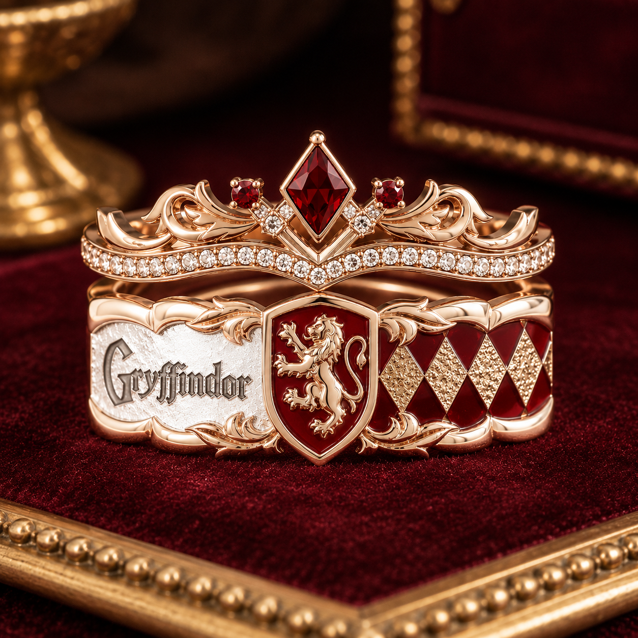 Set de Anillos del Emblema tu Casa