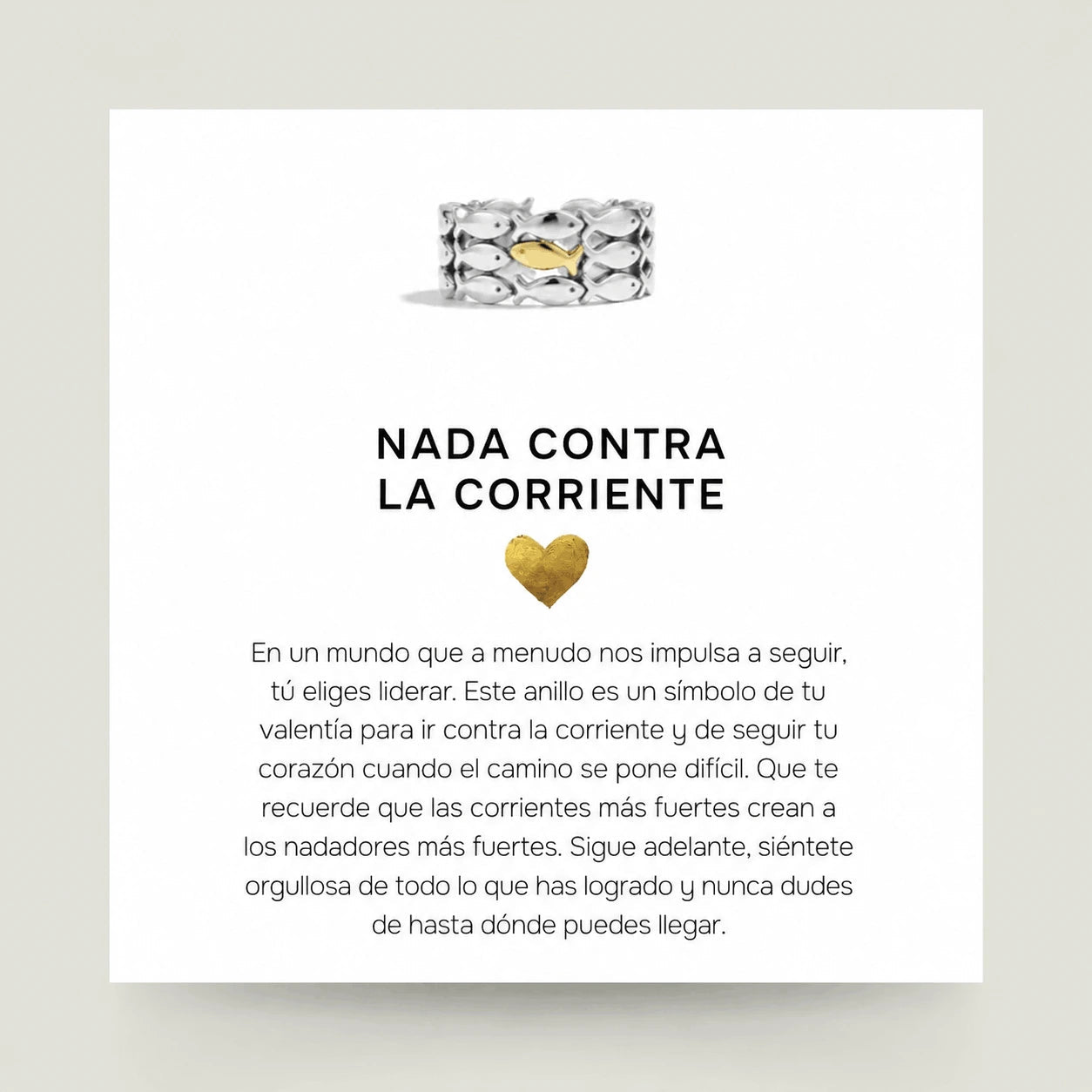 Anillo Nadar Contra la Corriente