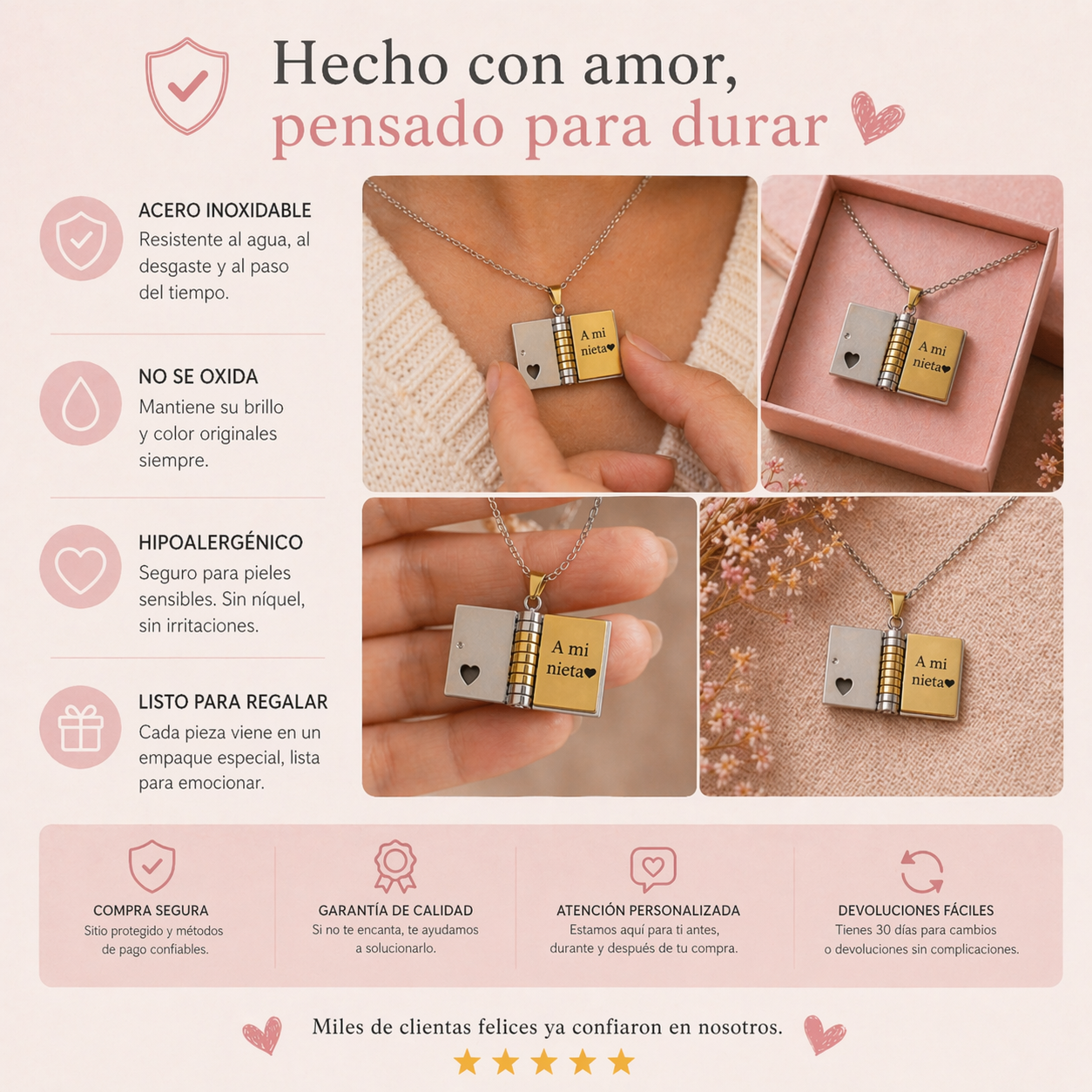 Collar "Mi Pequeña Estrella" con Mensaje Especial