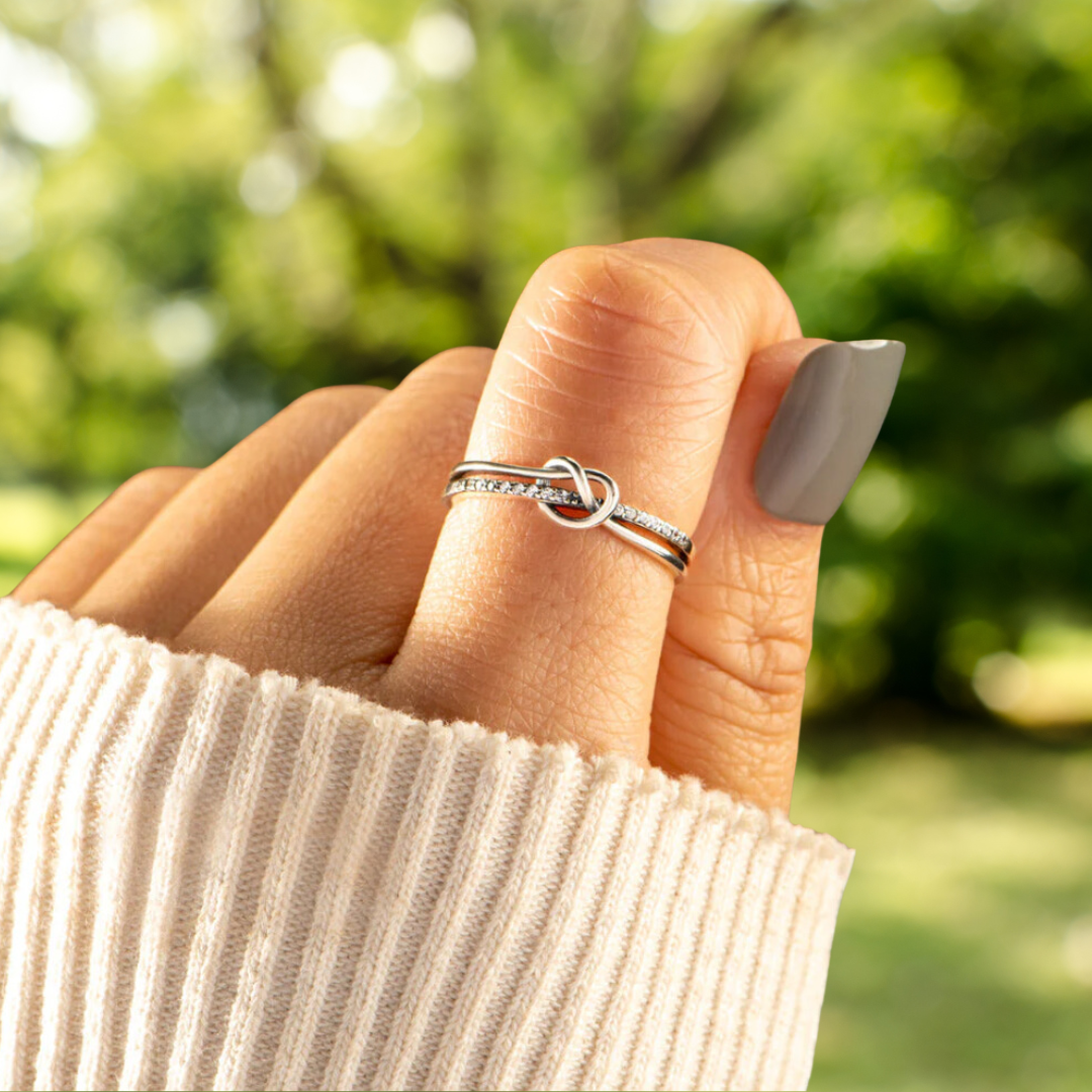 Heart Knot Ring – You and Me