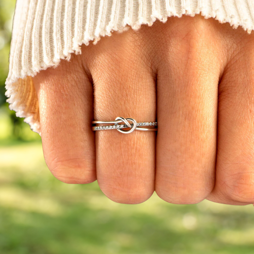 Heart Knot Ring – You and Me