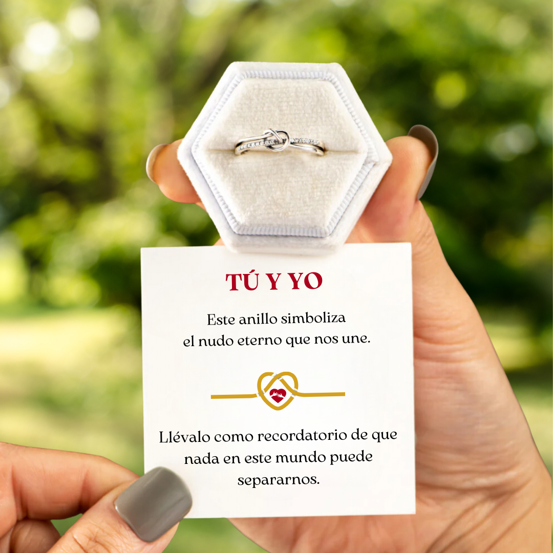 Heart Knot Ring – You and Me