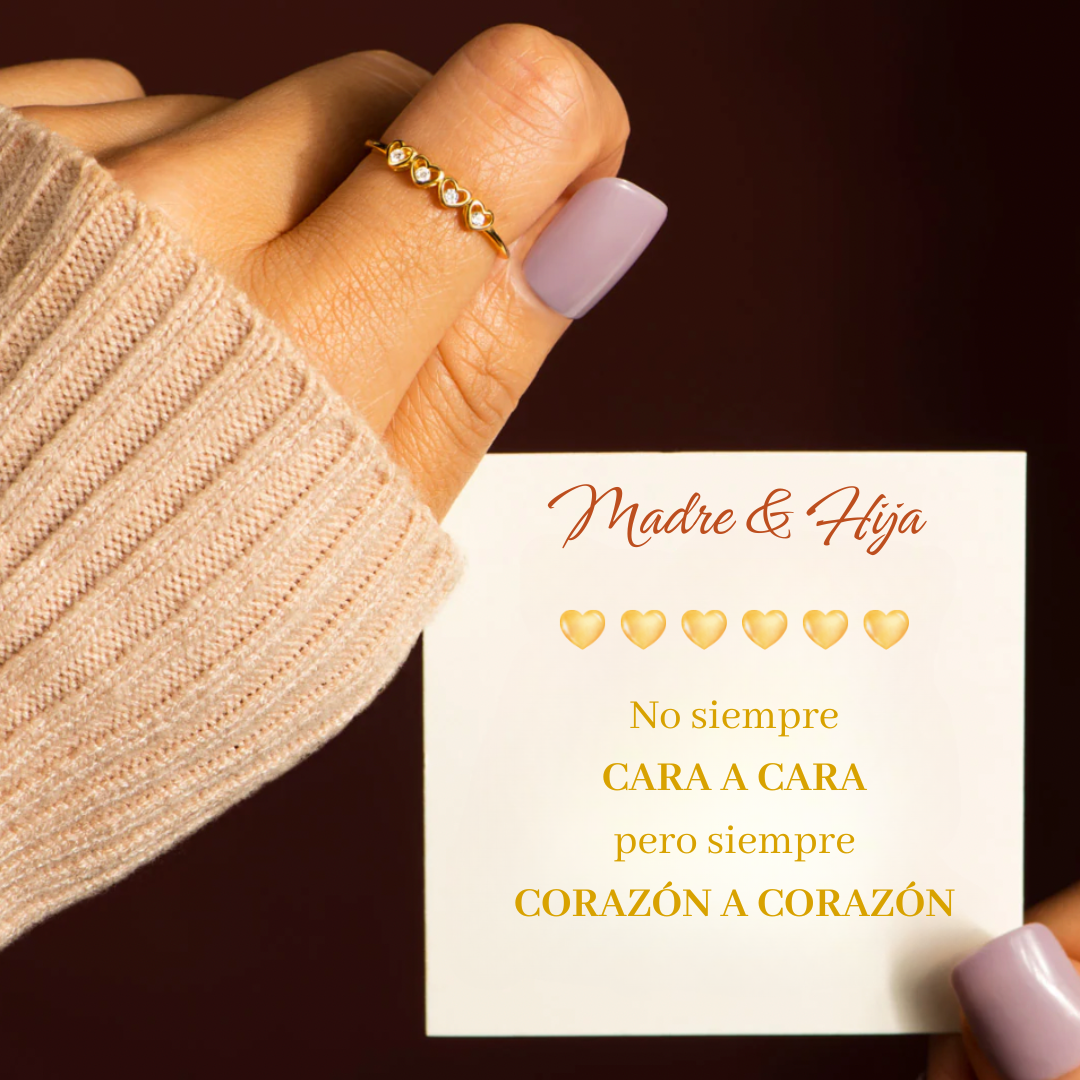 Heart-to-Heart Ring – Mother & Daughter