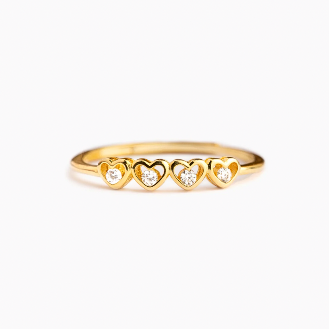 Heart-to-Heart Ring – Mother & Daughter