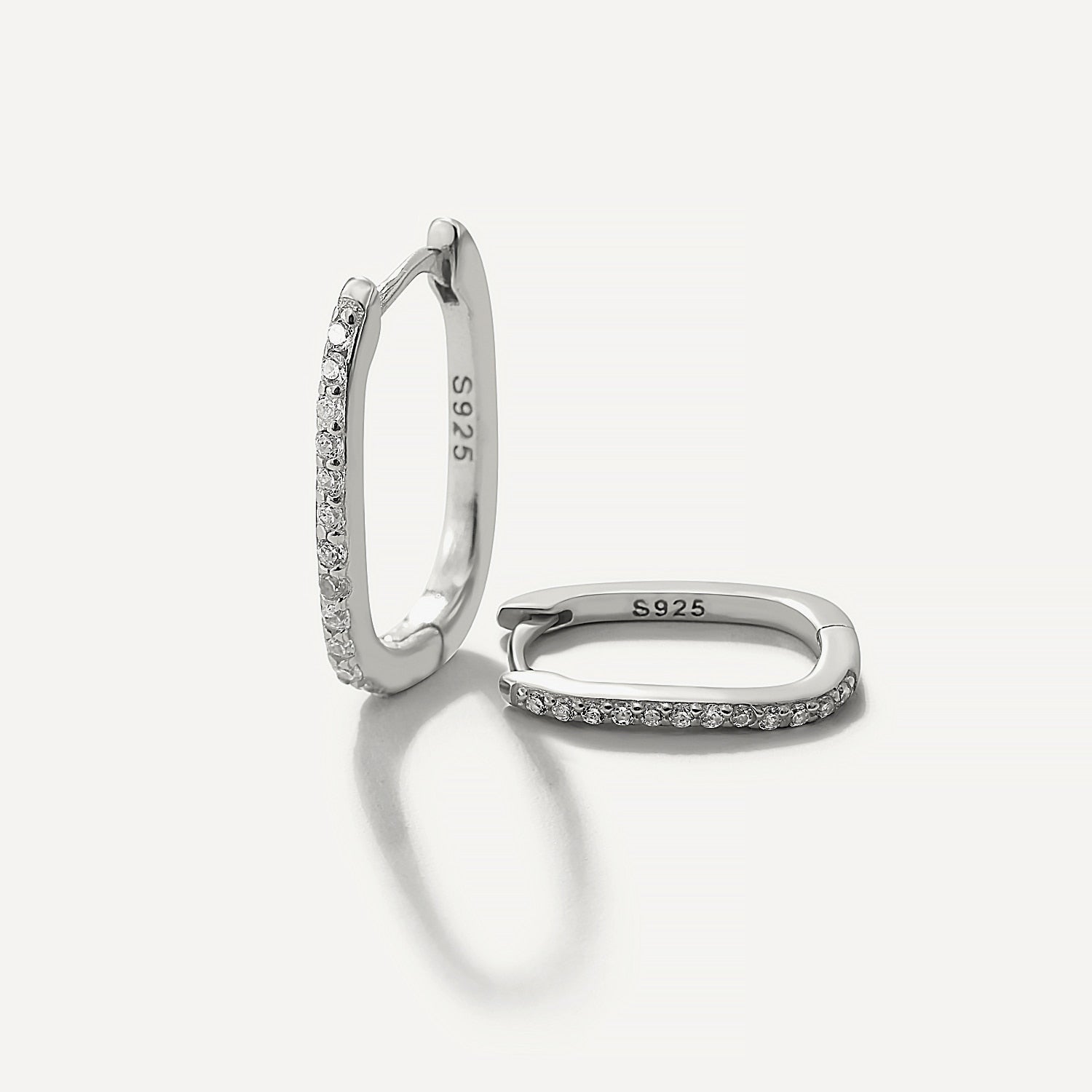 Cubic Huggie Earrings