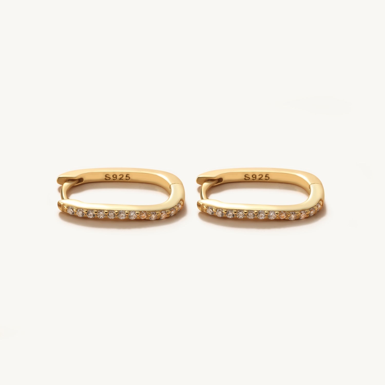 Cubic Huggie Earrings