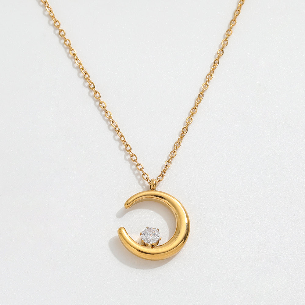 Moon & Star Necklace