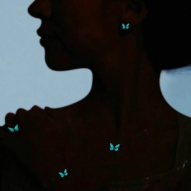Set de Mariposa con Brillo Luminoso