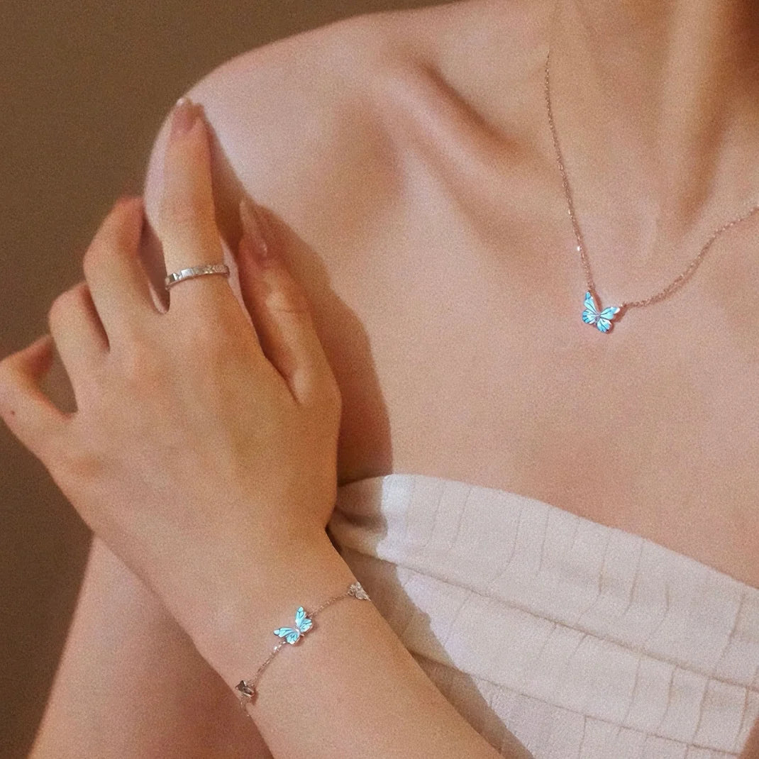 Set de Mariposa con Brillo Luminoso