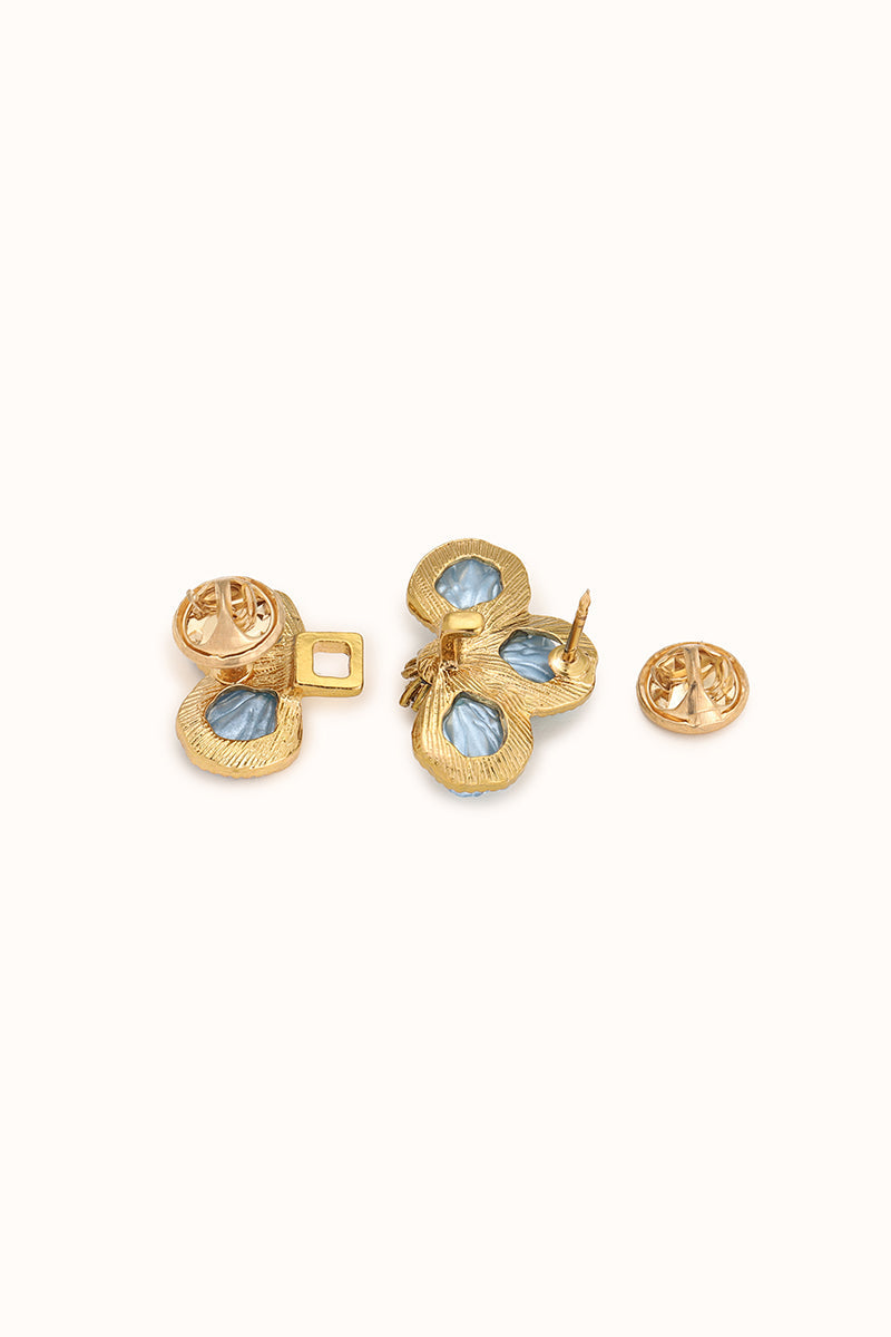 Julie Flor Azul - Jeans Pin
