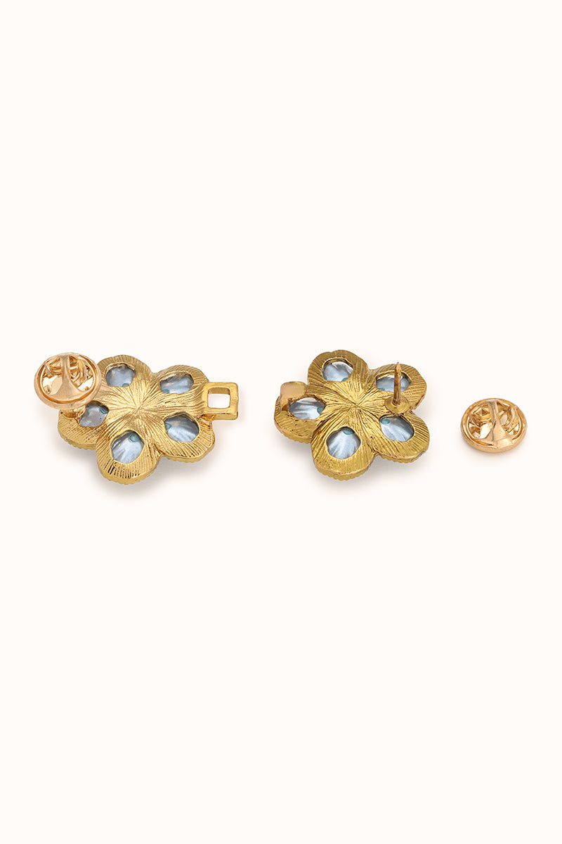 Julie Flor Azul - Jeans Pin