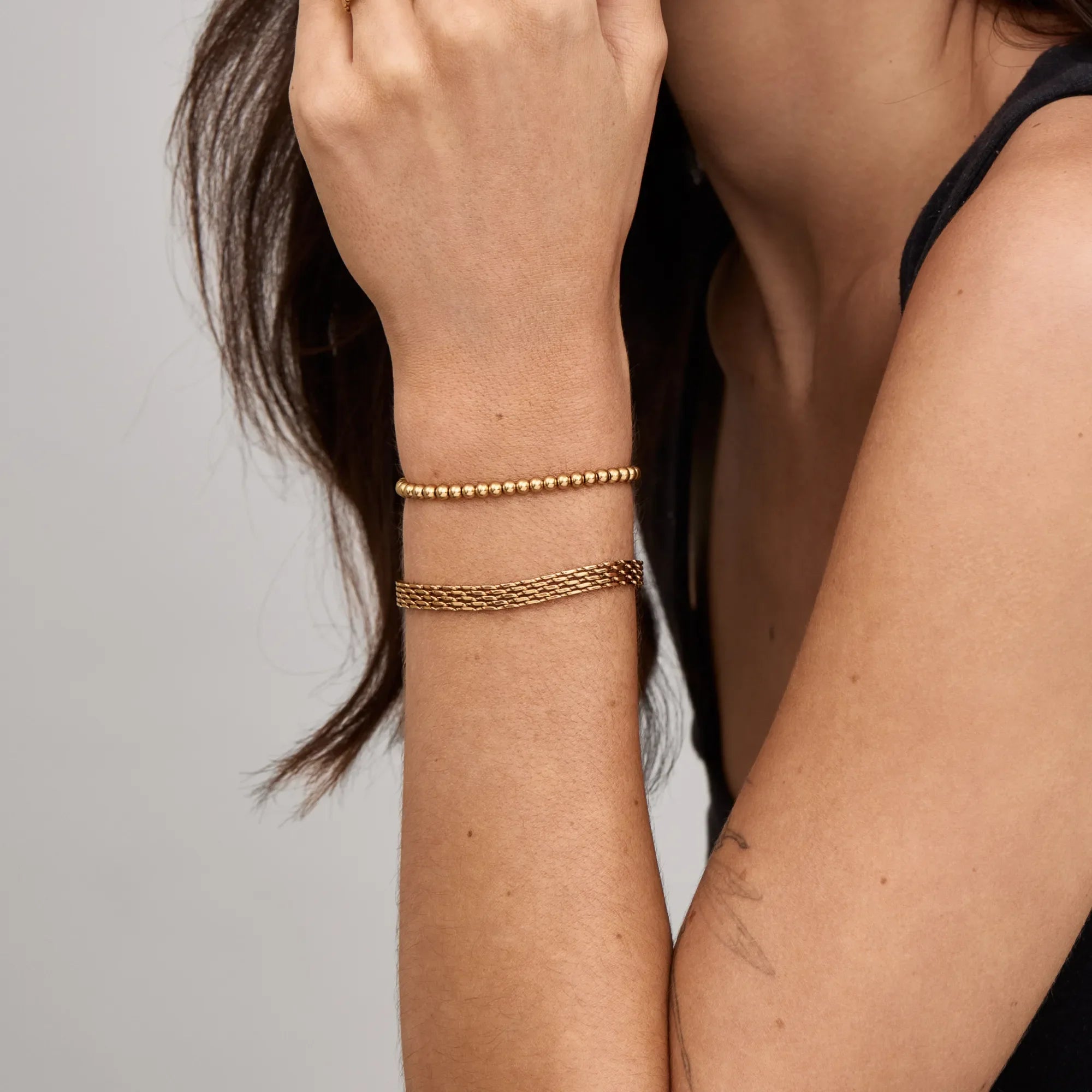 Gold Beaded Bracelet