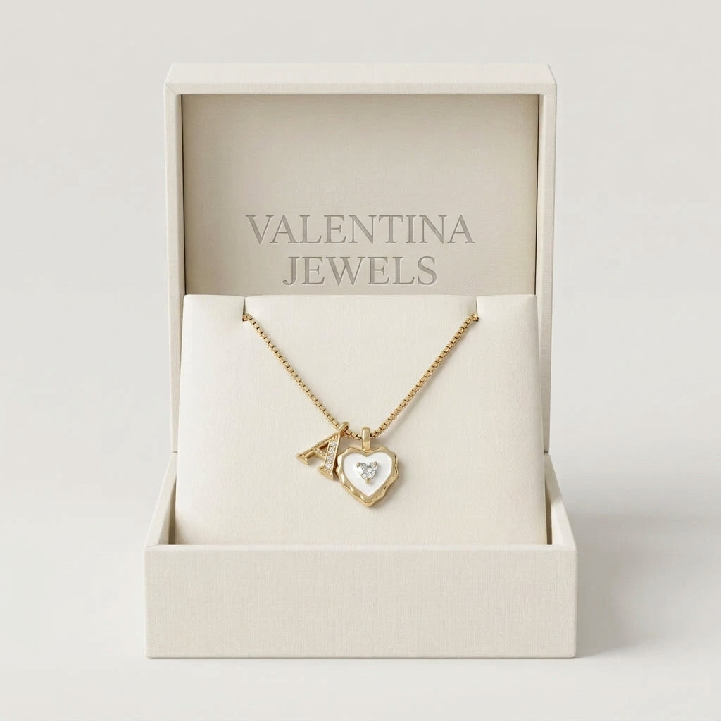 Collar Inicial Corazón