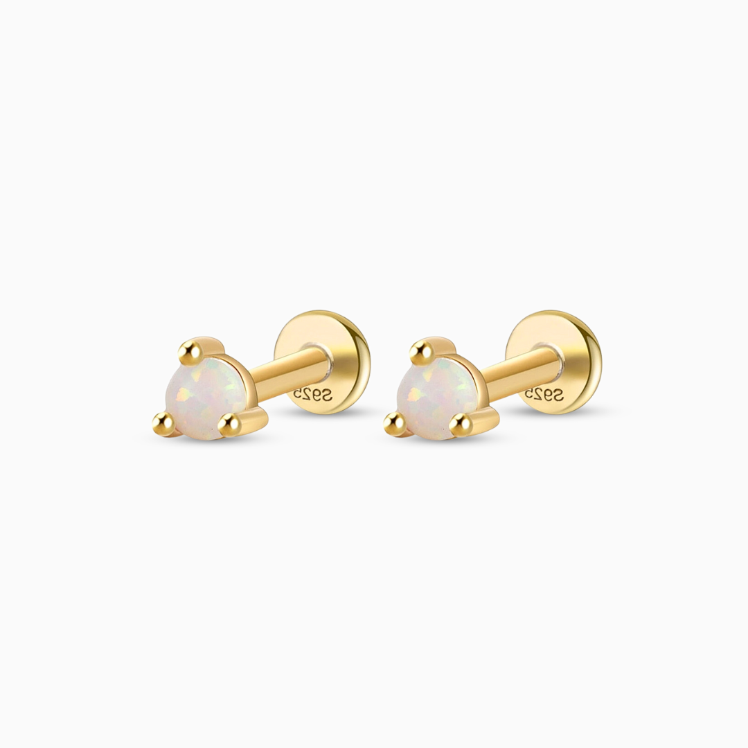 White Pearl Earrings