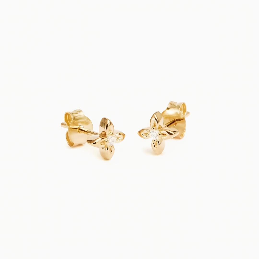 Mini Lightning Bolt S925 Gold Plated Earrings