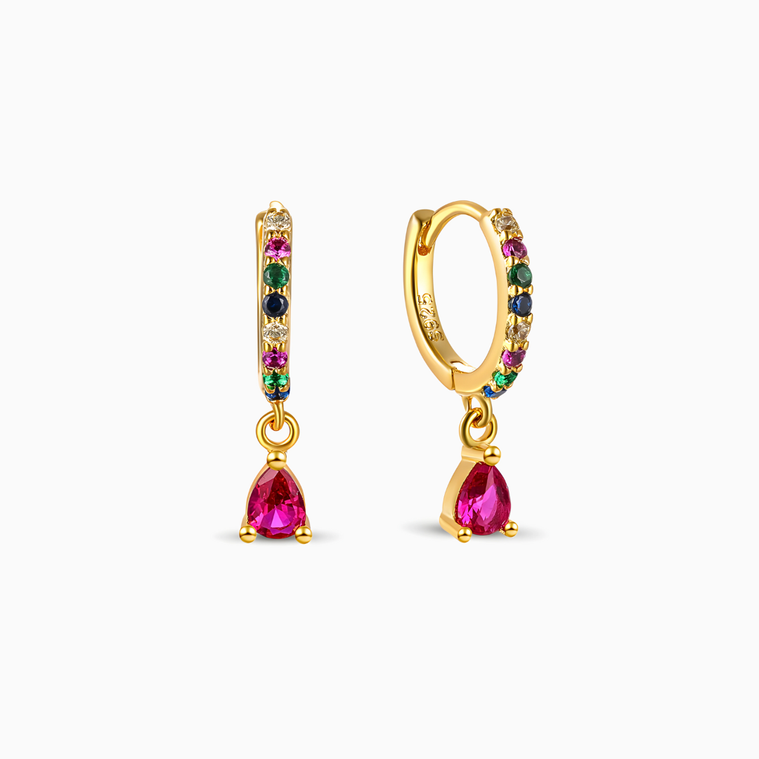 Rainbow Gold Earrings