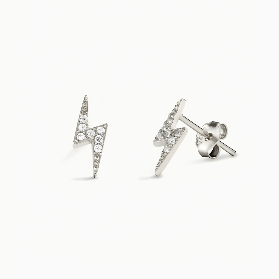 S925 Lightning Bolt Earrings