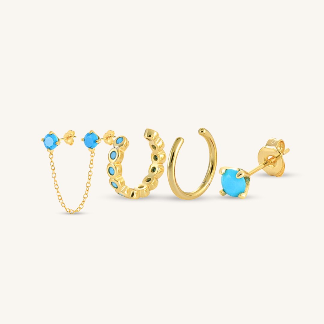 Earring Set Blu