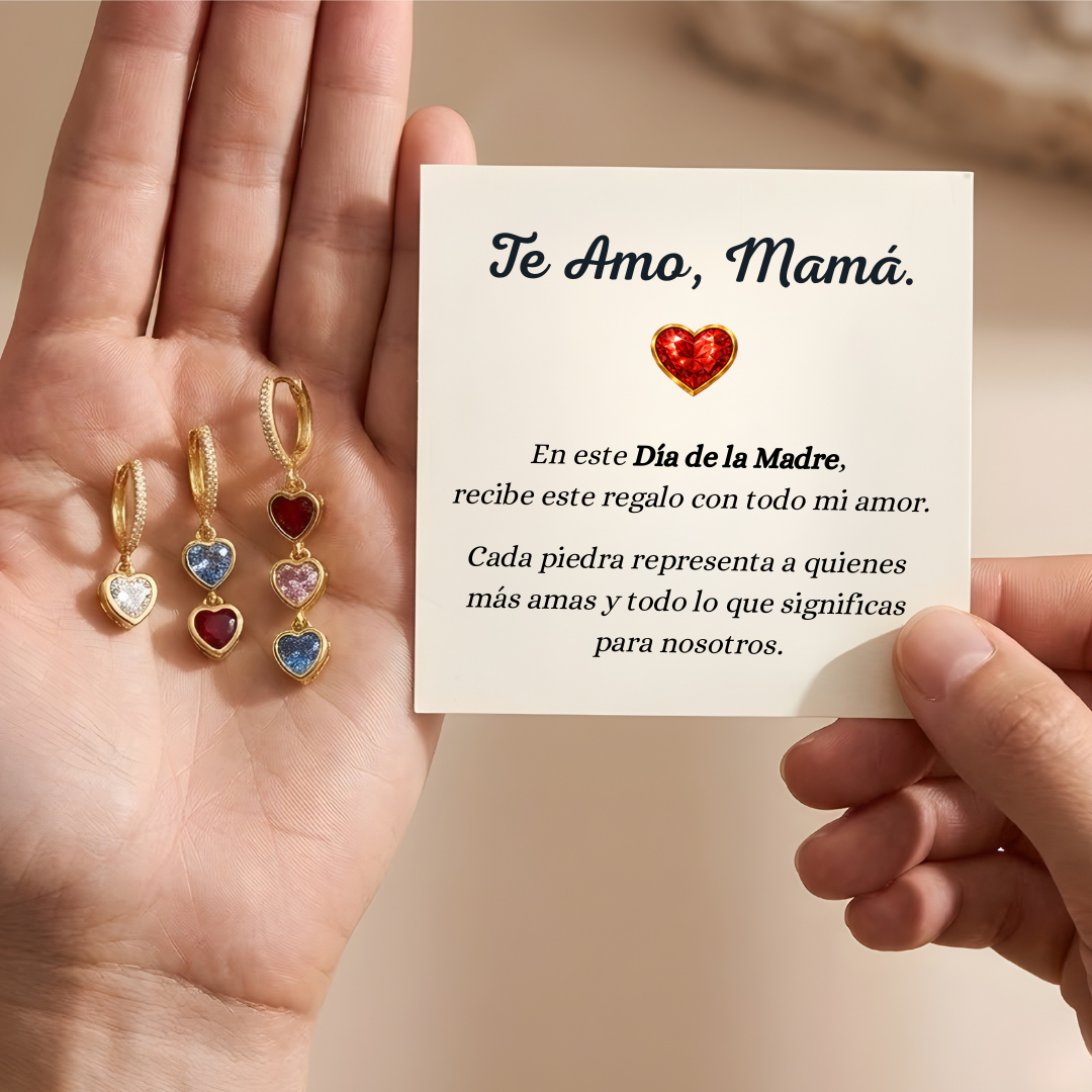 I Love You Mom Earrings – Personalized
