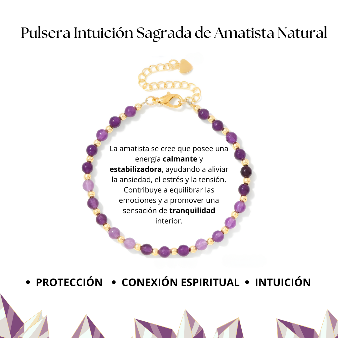 Sacred Intuition Natural Amethyst Bracelet