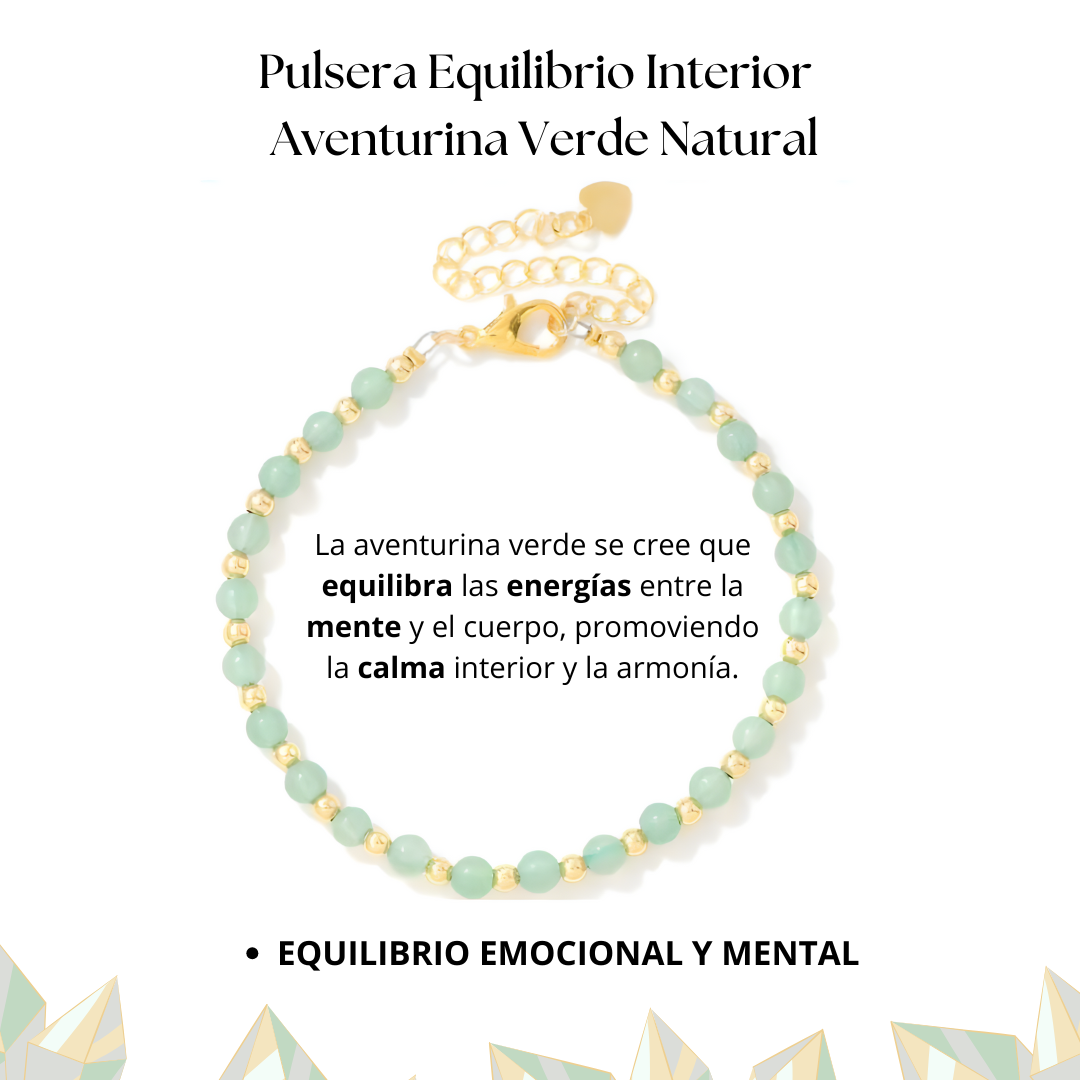 Inner Balance Bracelet – Natural Green Aventurine