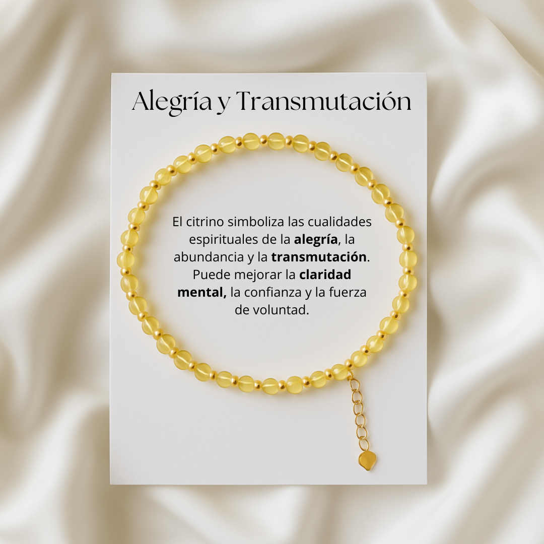Joy and Transmutation Bracelet with Natural Citrine
