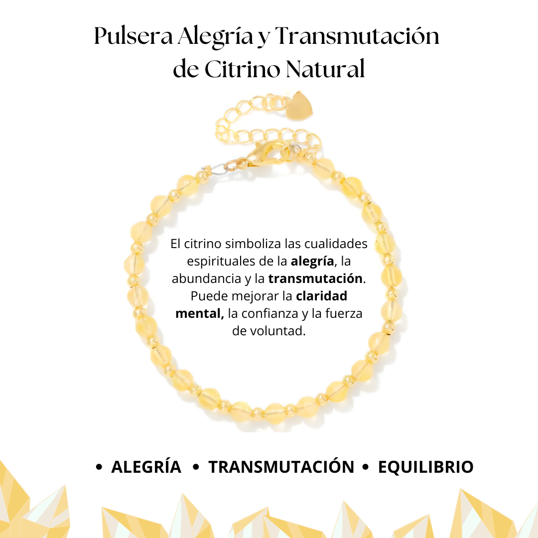 Joy and Transmutation Bracelet with Natural Citrine