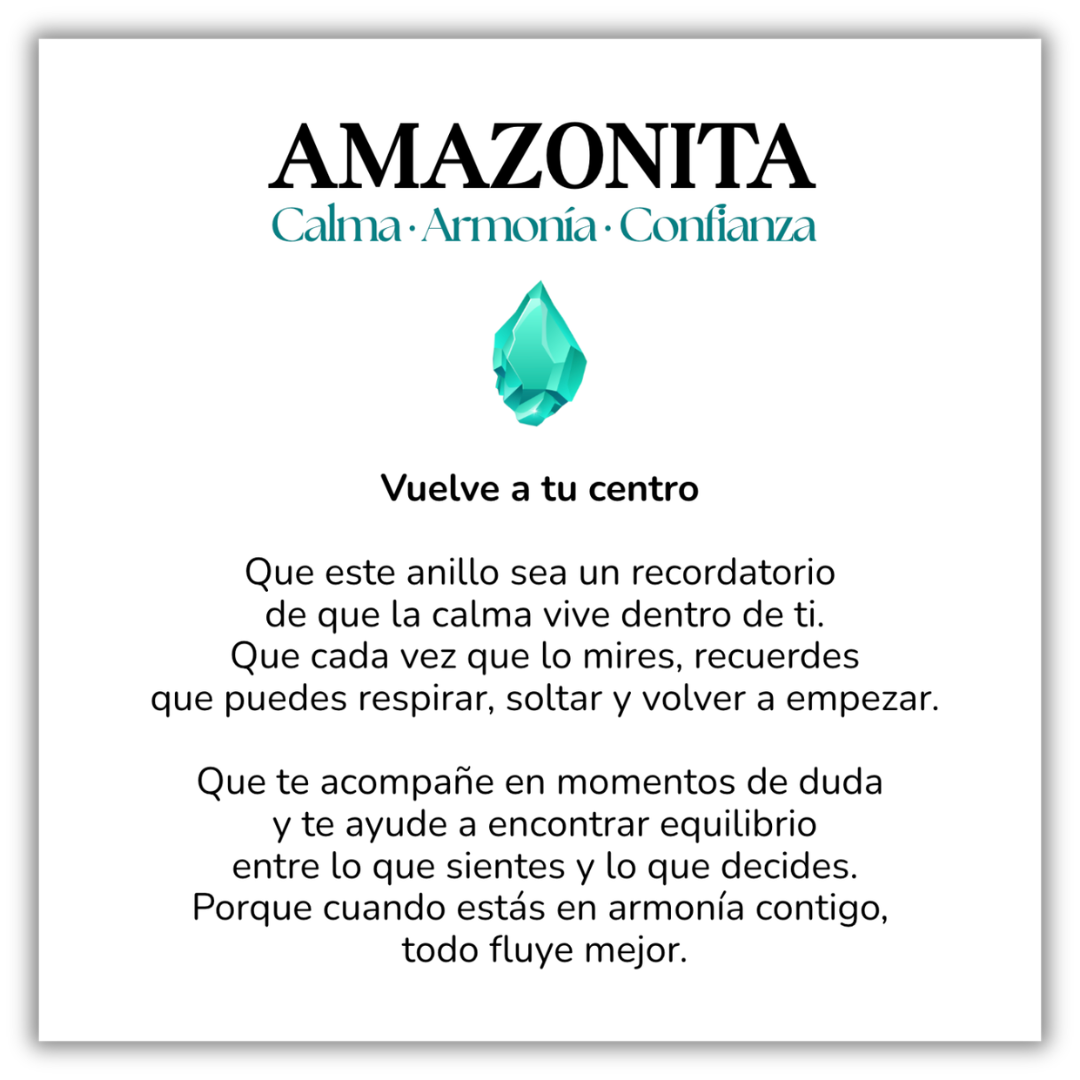 Amazonite Amulet Ring – Balance