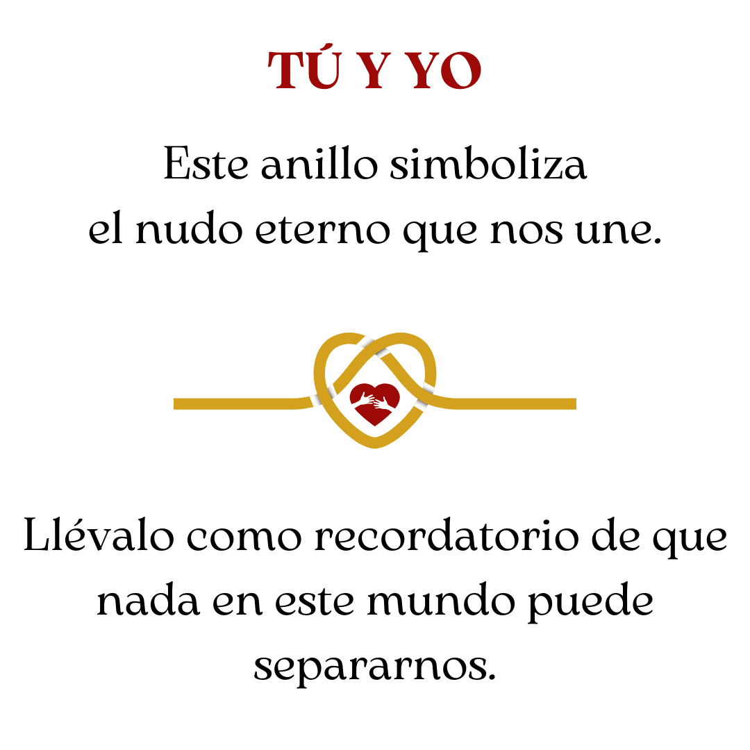 Heart Knot Ring – You and Me