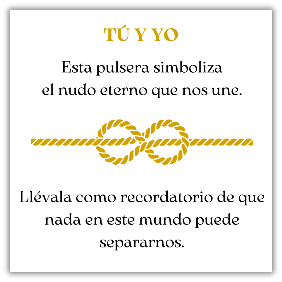 Pulsera Nudo Eterno – Tú y Yo