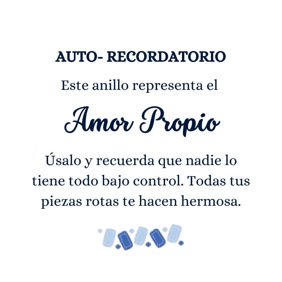 Anillo Serenidad Azul – Amor Propio