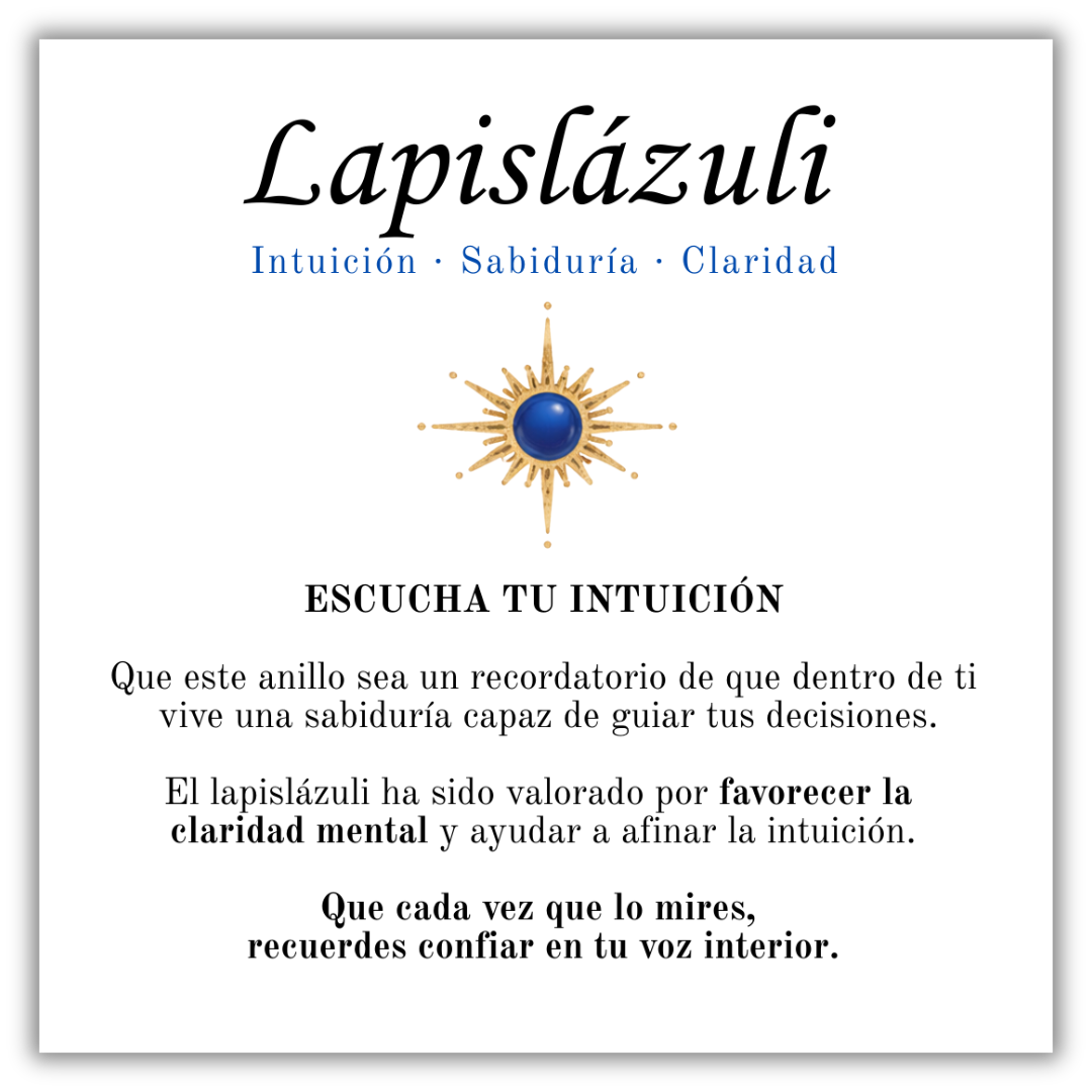 Intuition Ring - Lapis Lazuli