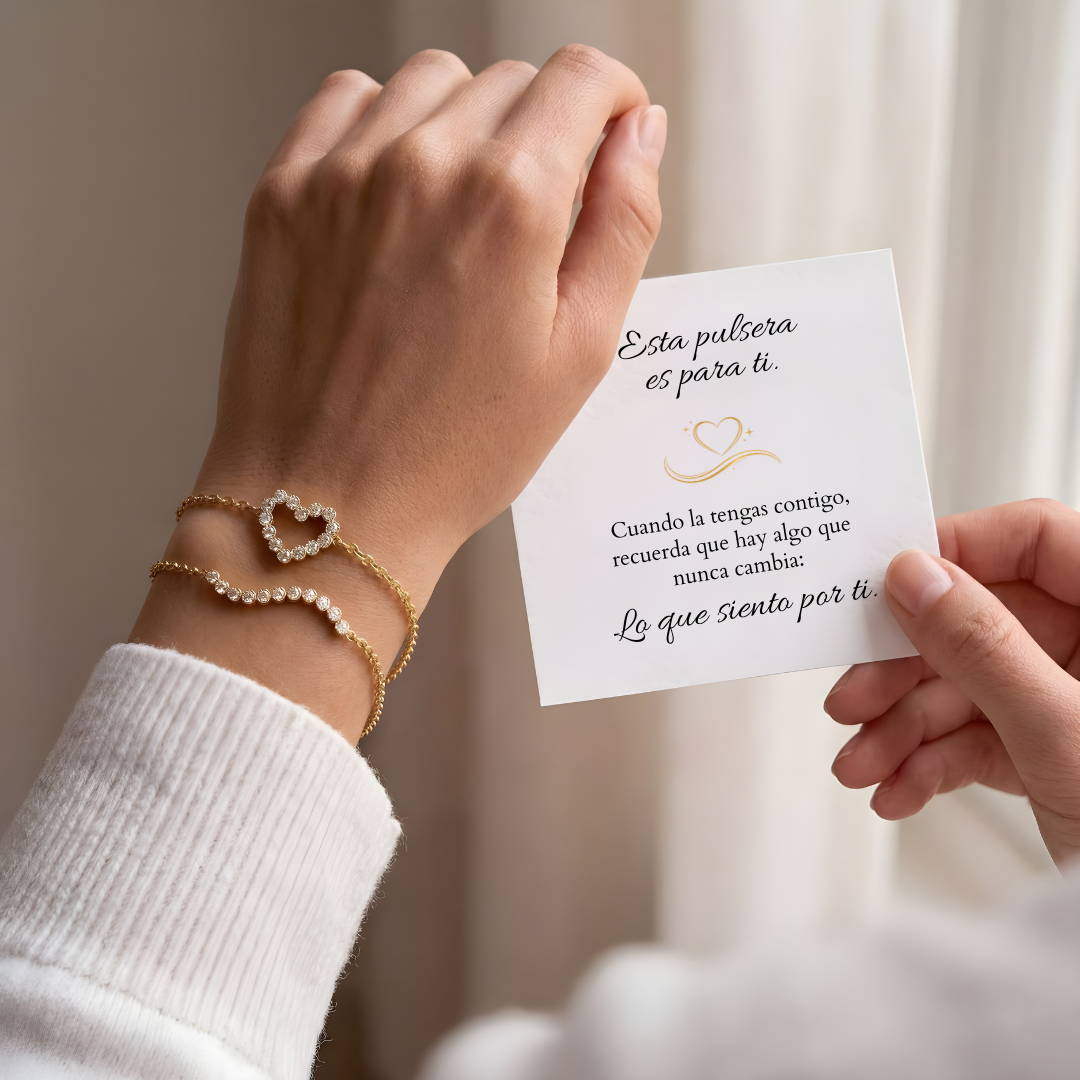Sparkling Heart Bracelet