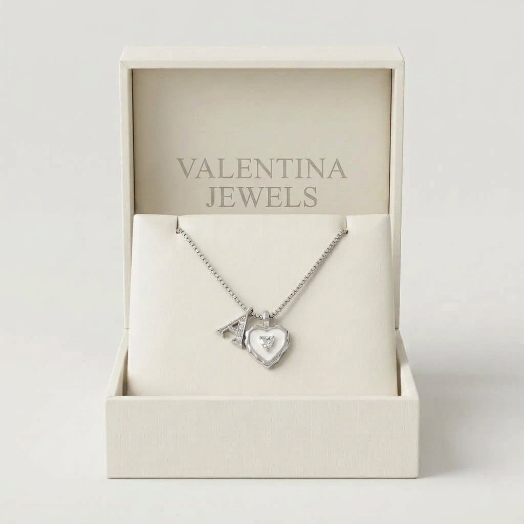 Collar Inicial Corazón