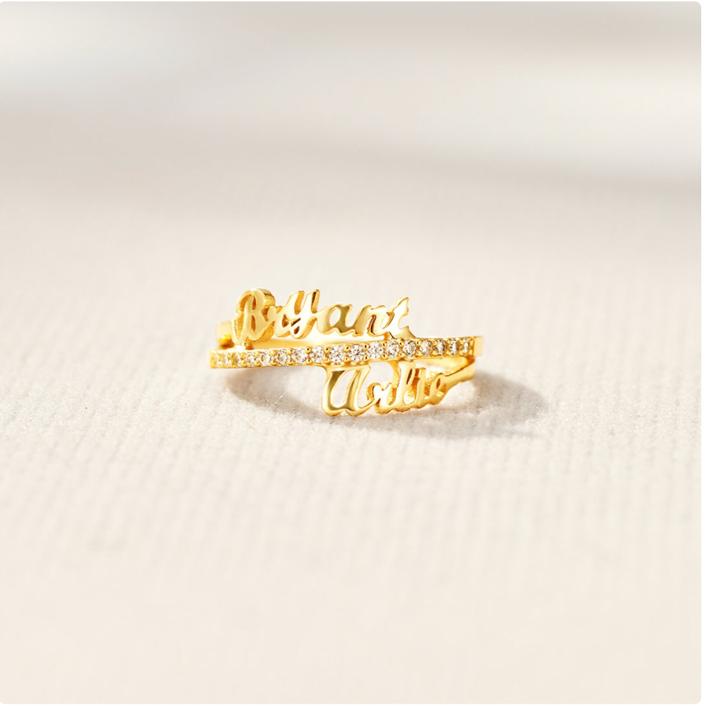 Eternal Promise Ring - Personalized with names