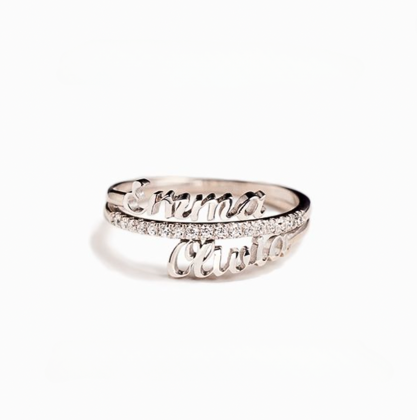 Eternal Promise Ring - Personalized with names
