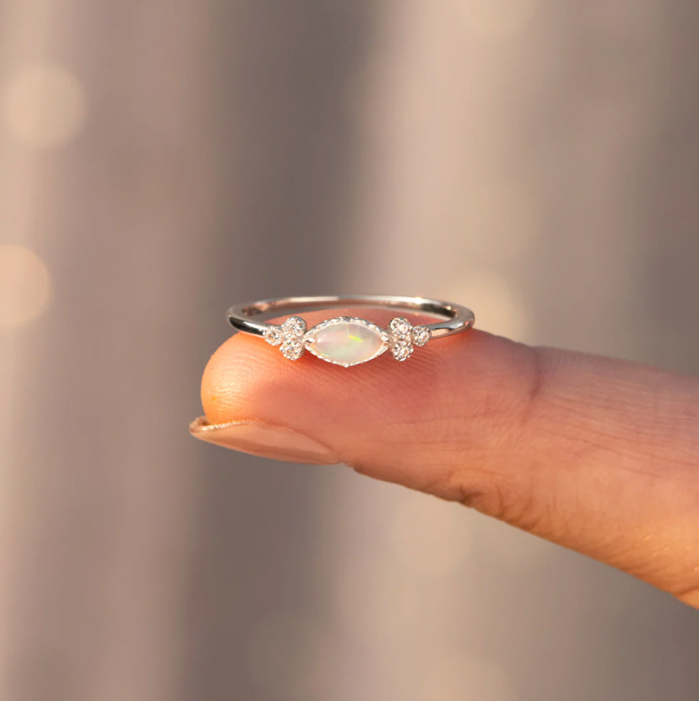 Opal Love Ring – Mother & Daughter