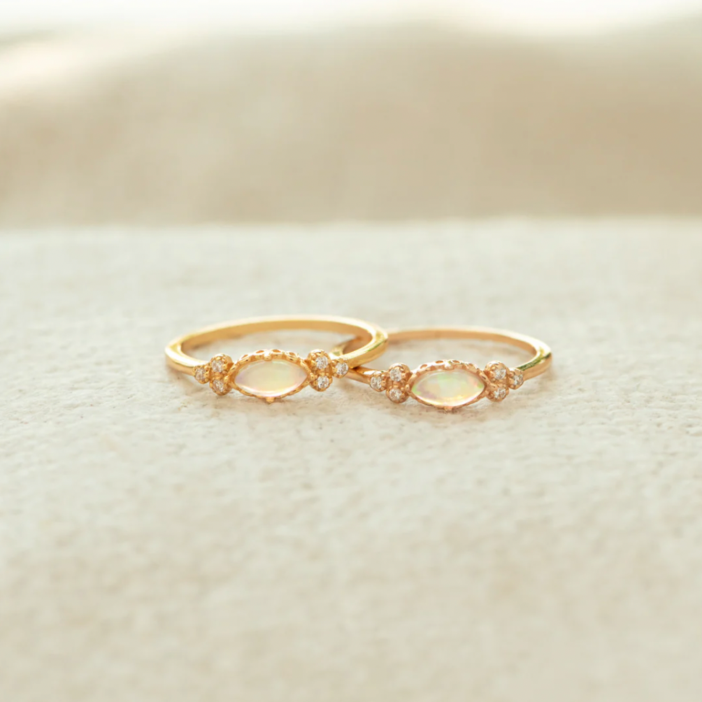 Opal Love Ring – Mother & Daughter
